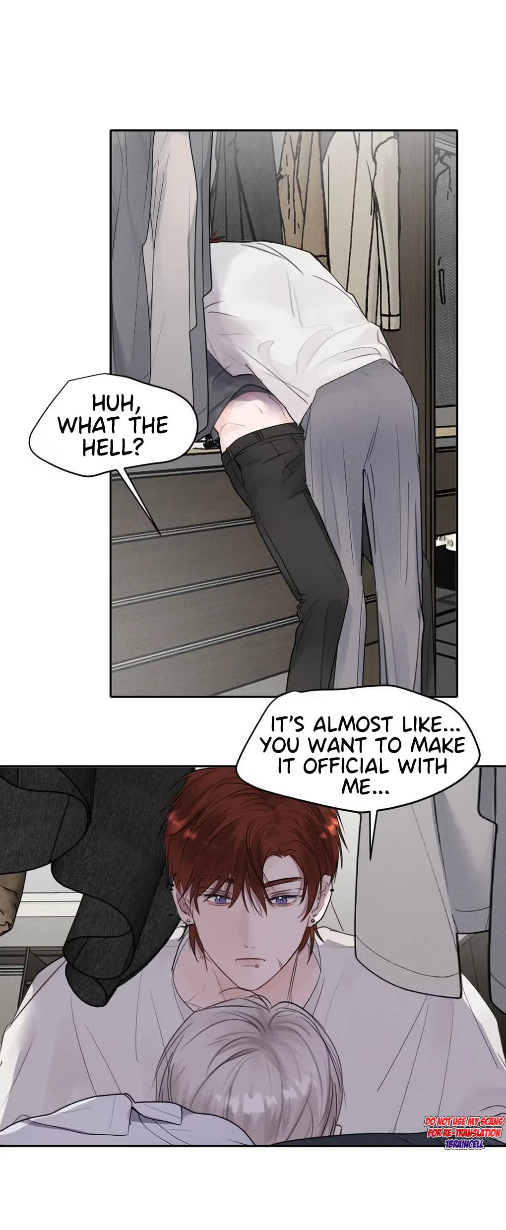 You're sleeping with me “only”, or “sleeping” with me only? page 31