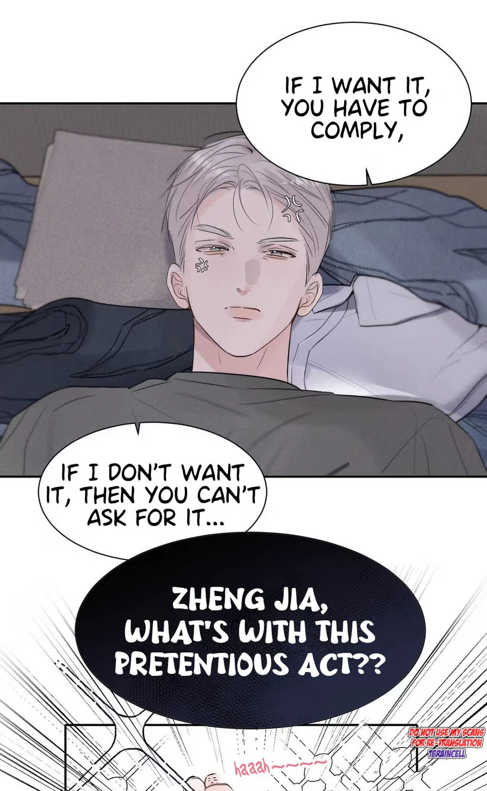 You're sleeping with me “only”, or “sleeping” with me only? page 37