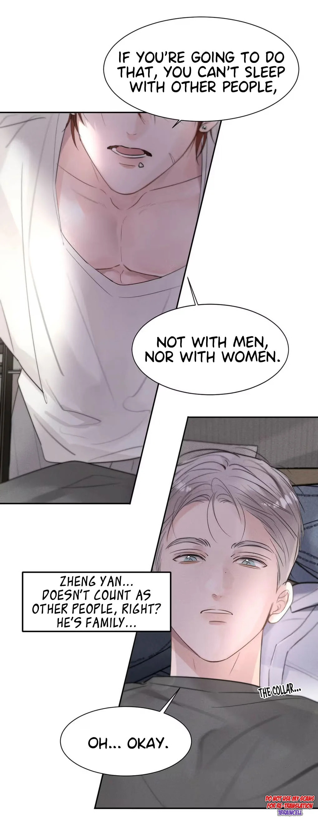 You're sleeping with me “only”, or “sleeping” with me only? page 33